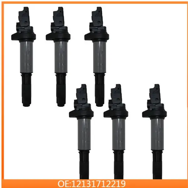 

6Pcs IGNITION COIL T1127 UF522 12131712219 For BMW E39 E46 E53 E60 E63 MINI COOPER 1.6L/COUNTRYMAN 1.6L PACEMAN ROLLS-ROYCE