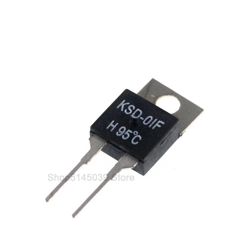 2Pcs KSD 01F 40-135 DegC NC Normally Closed NO Normally Open 1.5A Thermal Switch Temperature Sensor Thermostat KSD-01F JUC-31F