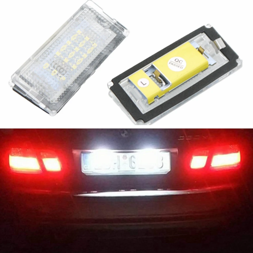 

2 шт. для BMW E46 3 серии Sedan Touring Estate Compact 1998-2007 безошибочный Автомобильный светодиодный номерной знак освещение аксессуары