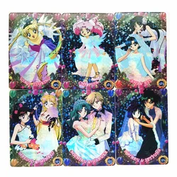 6pcs/set Refractive process Toys Hobbies Hobby Collectibles Game Collection Anime Cards