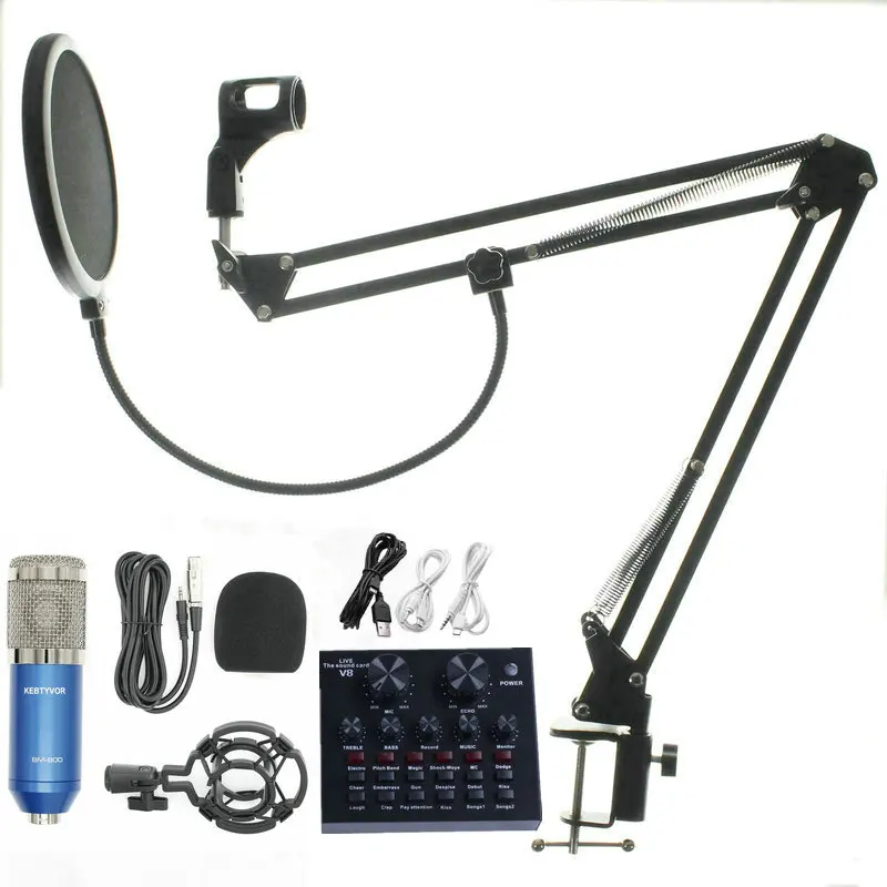 ميكروفون ميكروفون ستوديو bm 800 ميكروفون احترافي bm800 ميكروفون تسجيل الصوت المكثف للكمبيوتر