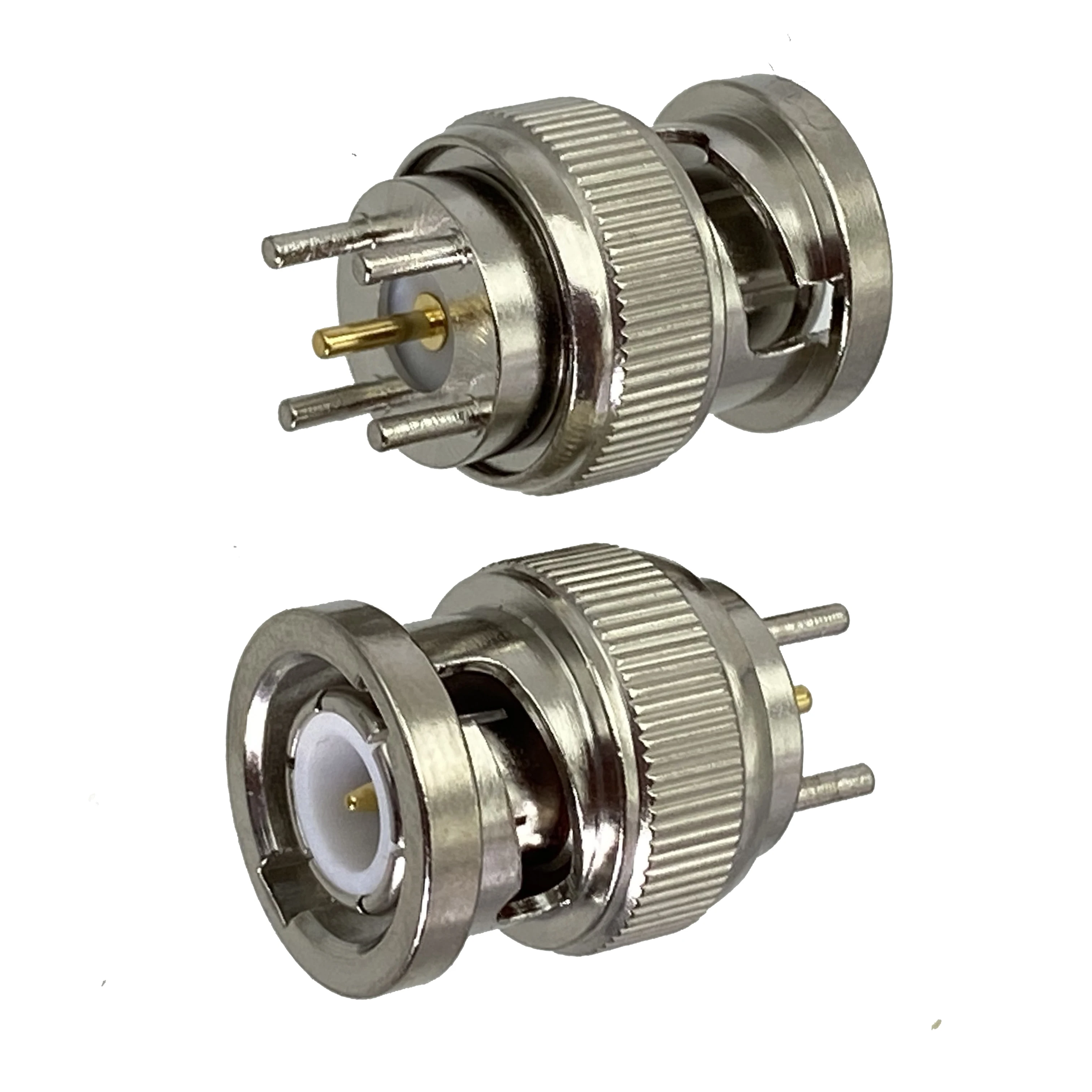 1Pcs Connector Bnc Plug Male Solder Pcb Mount Draad Terminals Rechte Rf Coaxiale Adapter Nieuw