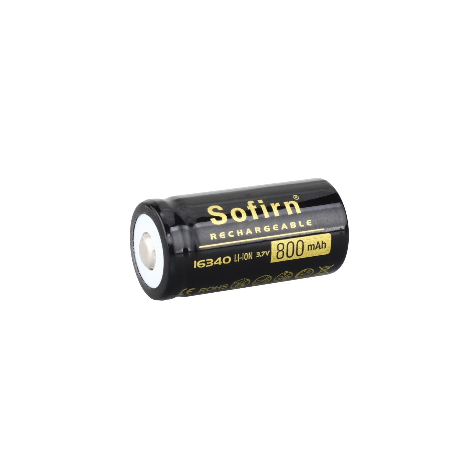 Sofirn 3.7V 16340 800mah recargable de alta descarga para linterna LED Sofirn SC21 HS10