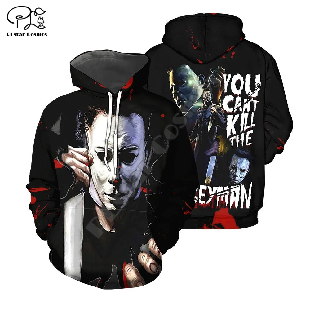 

PLstar Cosmos Newest Halloween Movie Michael Myers Horror Terror Colorful 3DPrint Men/Women Streetwear Harajuku Funny Hoodies 18