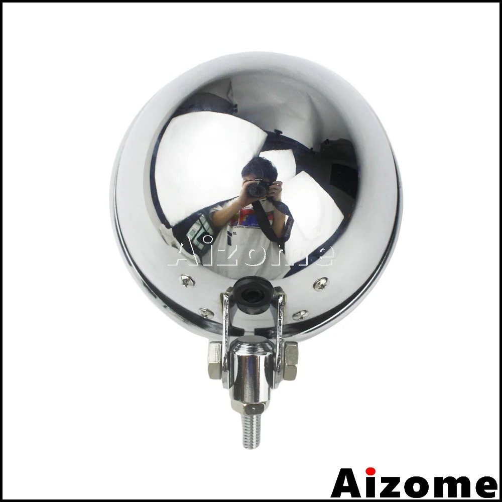 Chrome Motorcycle Headlamp Housing Light Shell 5.75\