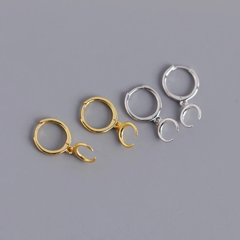 XIYANIKE Silver Color Gold Punk Hip-Hop Geometric Pendant Hoop Earrings for Women Party Jewelry Accessories Wholesale