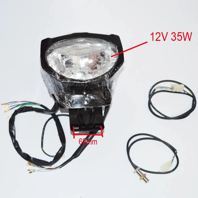 For 250 400cc EEC dirt pit bike enduro speedometer sensor buggy odometer buggy 125cc 200cc 250cc atv quad headlight 35W