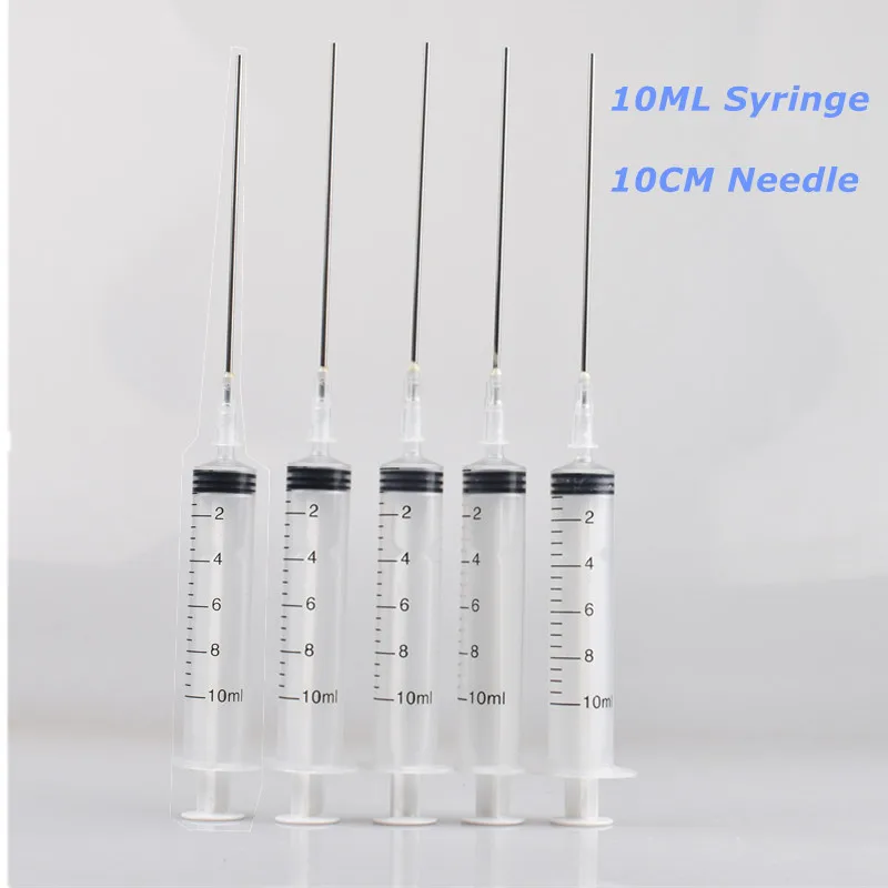 5PCS Ink Refill Tool 10ml Syringe  10CM needle For EPSON Canon HP Brother CISS  Refillable Cartridge Ink Kit