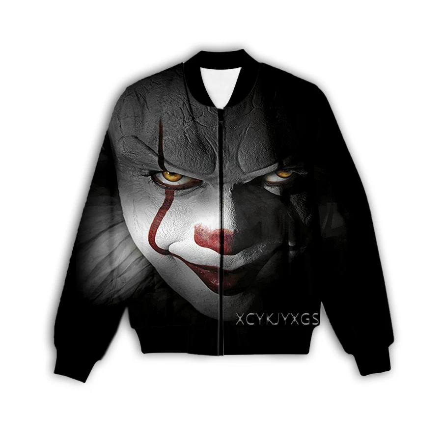 Phechion New Fashion Men/Women's Pennywise Art 3D Printed Jacket Fashion Streetwear Men Loose Sporting Jacket & Coat M93