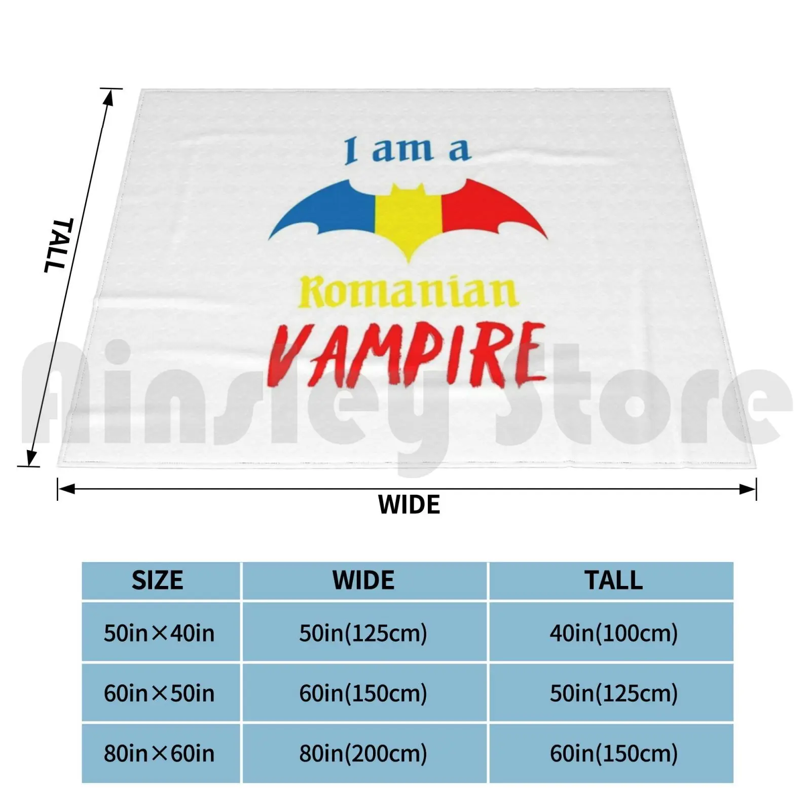 Romanian Vampire Halloween Blanket For Sofa Bed Travel Zombie Halloween Vampire Costume Monster Romania Romanian