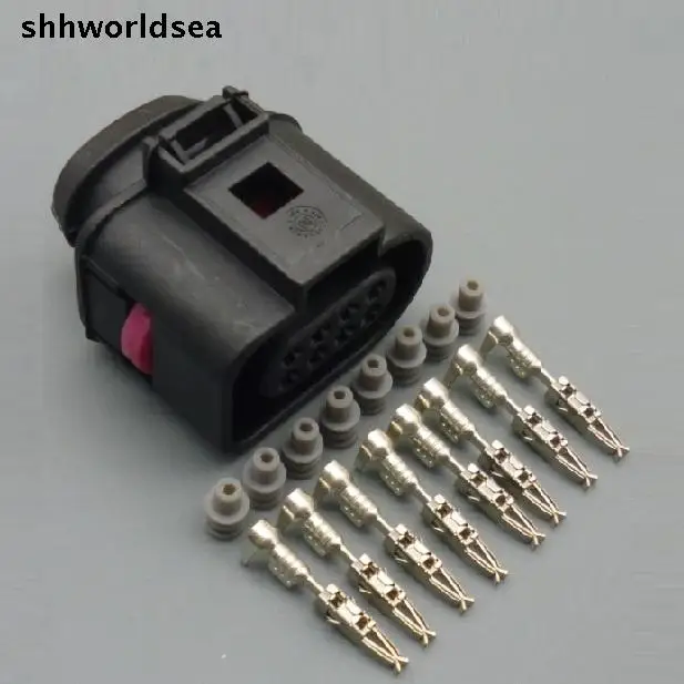 

worldgolden 5/30/100sets 1.5mm 8PIN way car connector for VW for audi 1J0973714 1J0 973 714