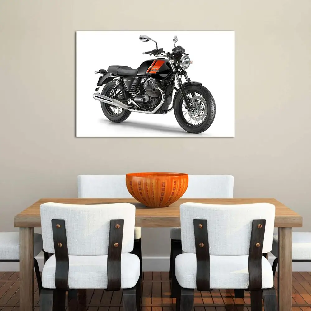 1 Piece Canvas Painting Moto Guzzi V7 II Special Motorcycles HD Posters and Prints Wall Pictures for Living Room Decor