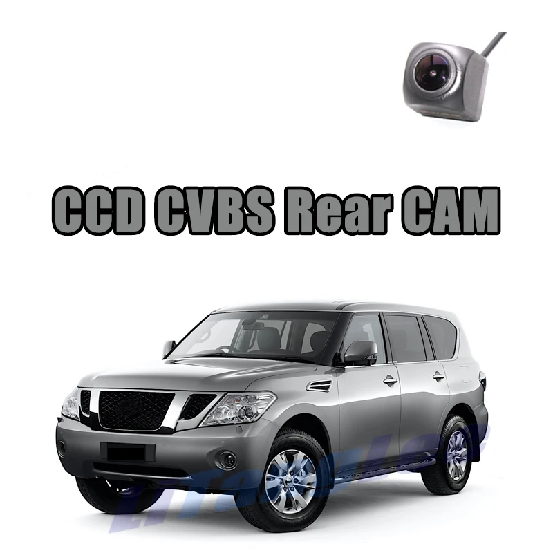Автомобильная камера заднего вида CCD CVBS 720P для Nissan патруль Armada Y62 2010 ~ 2016, заднее ночное видение, водонепроницаемая парковочная резервная камера