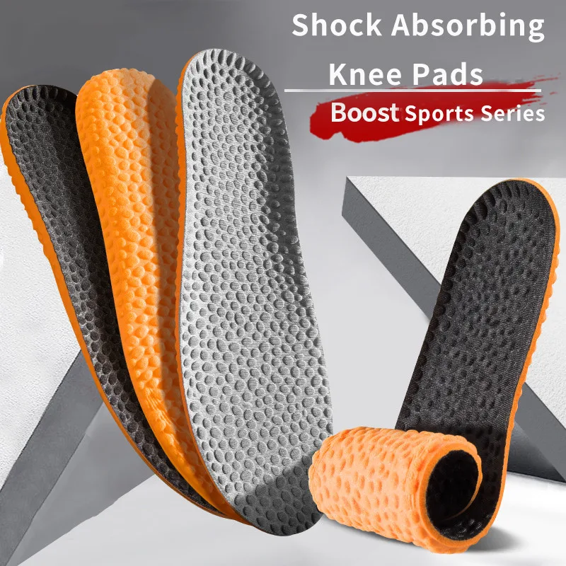 Popcorn Memory Foam Elastic Sports Insoles for Shoes Deodorant Breathable Running Cushion for Men Women Orthotic Shoes Sole Pad