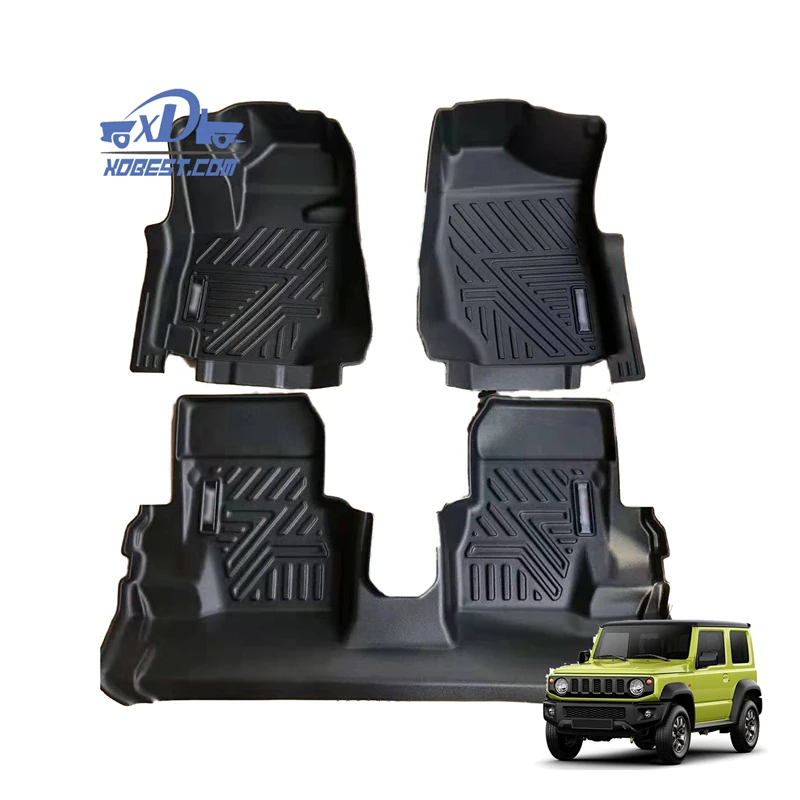 AT Car Floor Mats for Suzuki Jimny JB64 Jb74 2019+ TPE Left-hand Drive Right-hand Drive Automatic Transmission Floor Mat Carpet