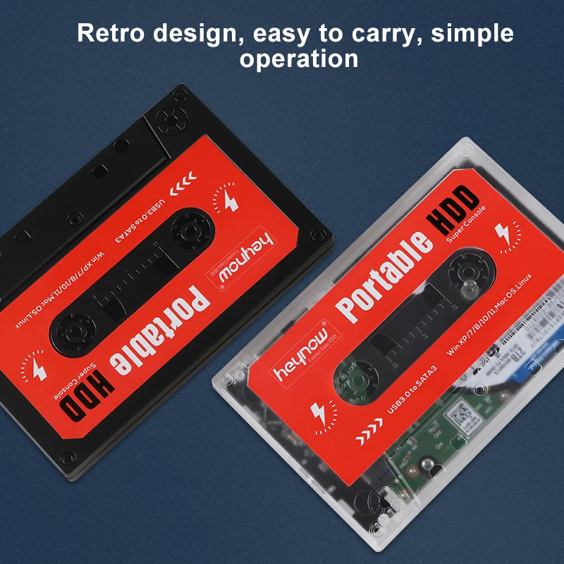 HEYNOW External 2TB HDD Game Hard Drive Disk For PC Laptop Windows Mac OS 72000+ Game Console For PS2 PS1 WII N64 WIIU SS NDS MD