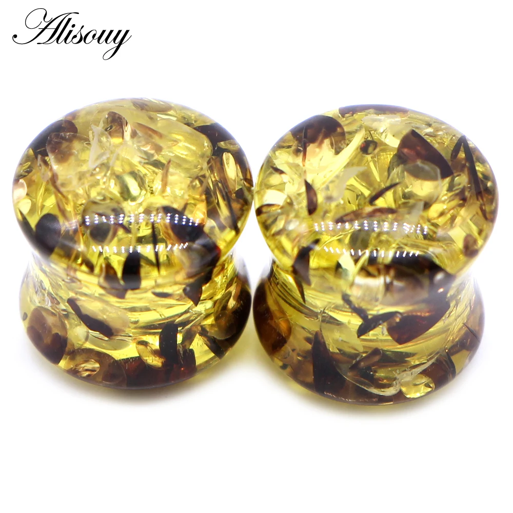 Unique Resin Ear Plugs Flesh Tunnels
