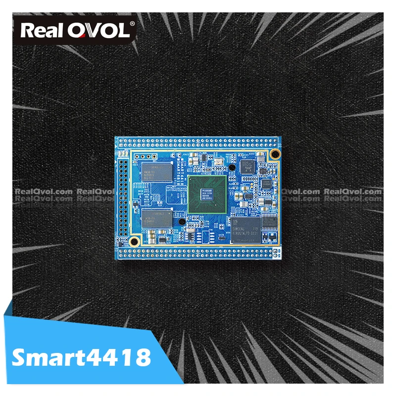 

RealQvol FriendlyELEC Smart4418 CPU Board S5P4418 Cortex-A9 1GB RAM 8GB EMMC Integrated Gbps Ethernet Audio Jack