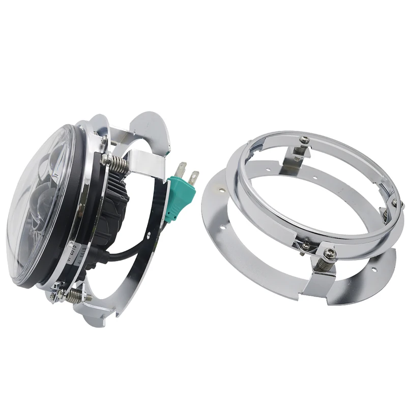 Motorcycle Auto Parts 5 3/4" 5.75 Inch Mounting Bracket Holder Ring For 5.75" Round Led Headlight Headlamp Car Motorbike Housing image 6