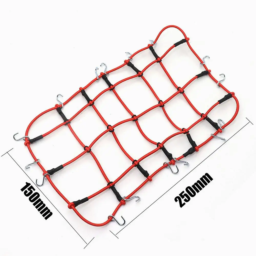 AJRC RC-Autozubehör, 6 Farben, elastisches Gepäcknetz für 1/10 RC Crawler SCX10 90046 Tamiya CC01 D90 Trax TRX-4 TRX4 Defender – Detail 2
