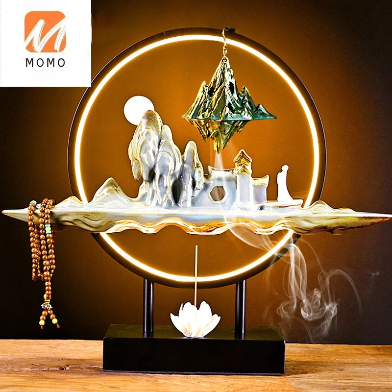 

Incense Burner Domestic Incense Creative Sandalwood Agarwood Tea Ceremony Personality High Mountain and Flowing Water Ornaments