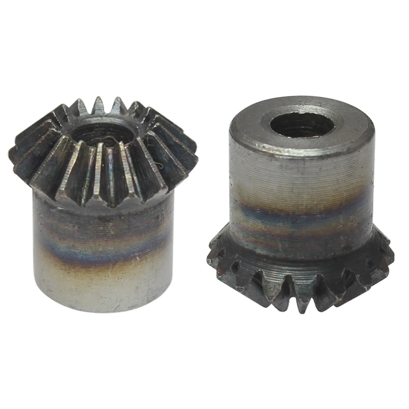 1M16Teeth bevel gear Outer Diameter 17mm Total Height 15mm Gear Process Hole Low Carbon Steel Material 90 Degrees Meshing Angle