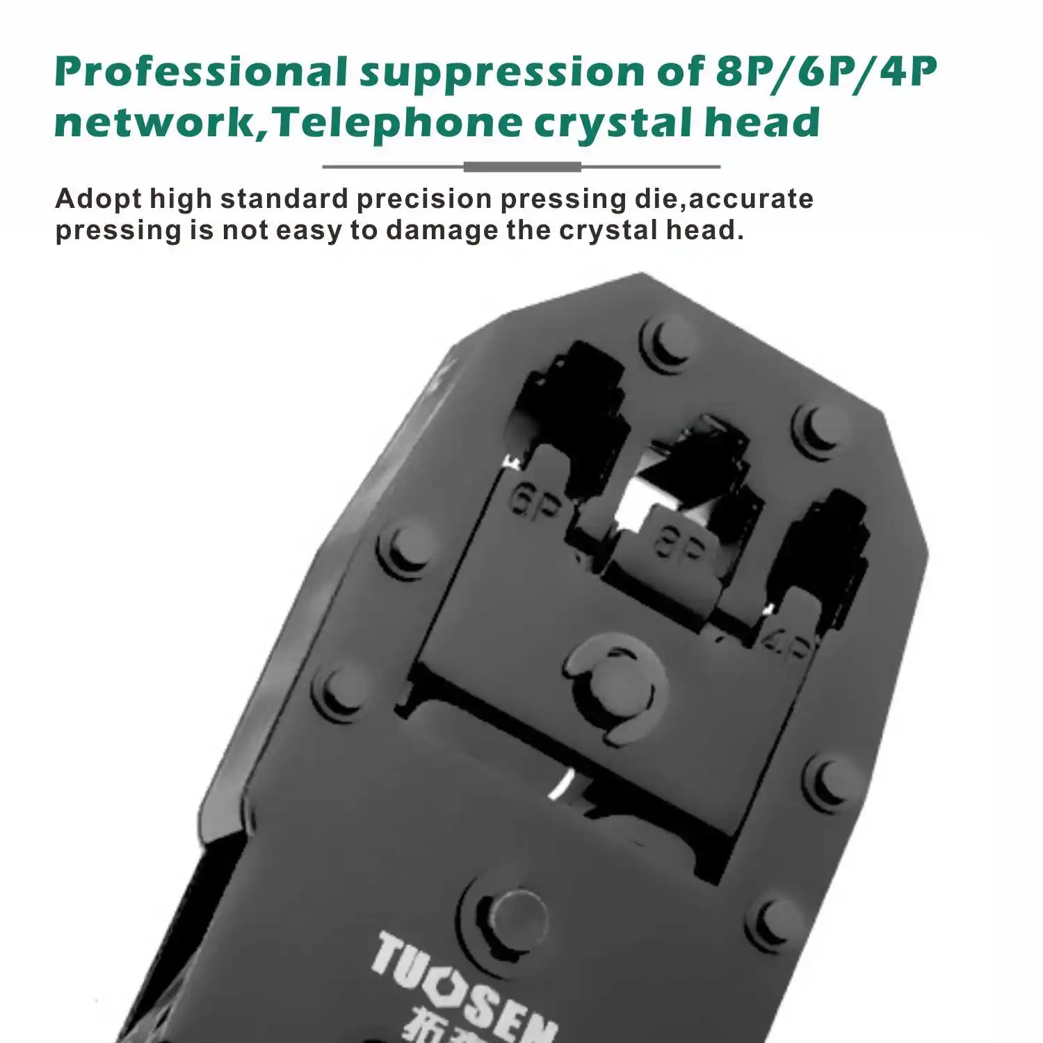 RJ45หลายฟังก์ชั่น Crimper มือเครือข่ายเครื่องมือคีม RJ12 Cat5 Cat6 Cat6 8P/6P/4P สาย Stripper กดแหนบ Clamp คลิป