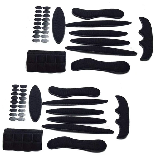 Imagen 1 del producto Juego de almohadillas de esponja de repuesto para ciclismo, Kit de cojines para casco de motocicleta, Universal, 2 unidades, nuevo