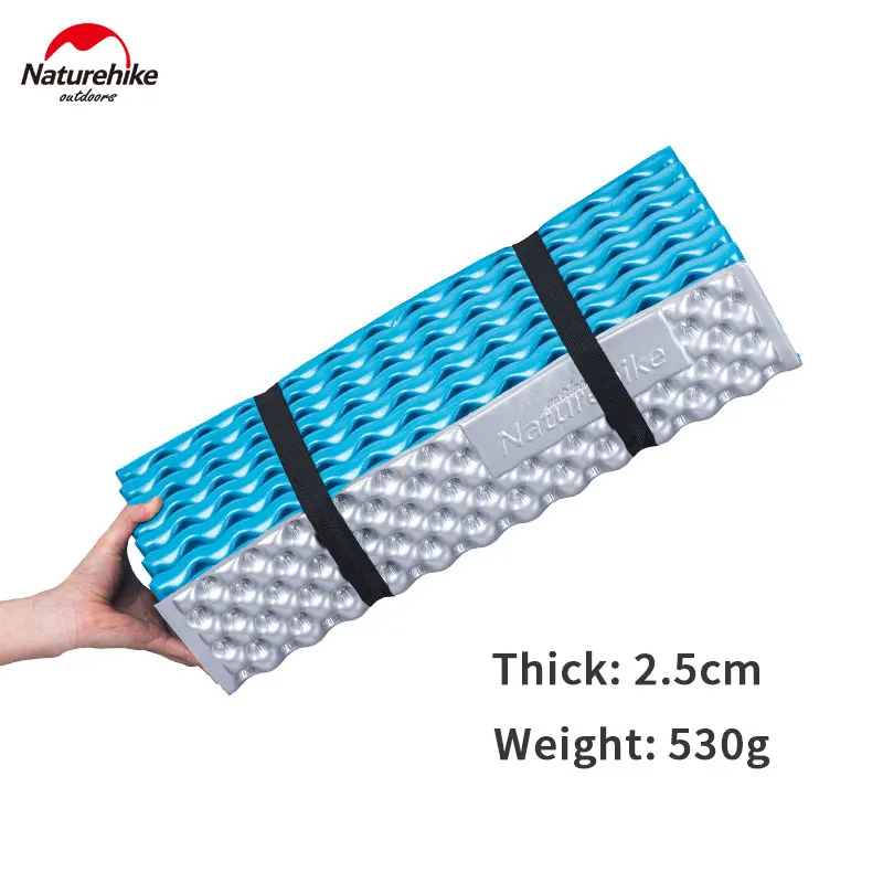 Naturehike 2.5cm Thick Camping Mat Comfotable Ultalight Folding Foam Mat Moisture-proof Warm Keeping Sleeping Mat Portable