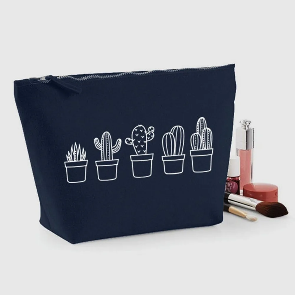 cactus Bridesmaid gift bags personalized bride to be Cosmetic Makeup bag wedding bridal shower Bachelorette hen Party decoration