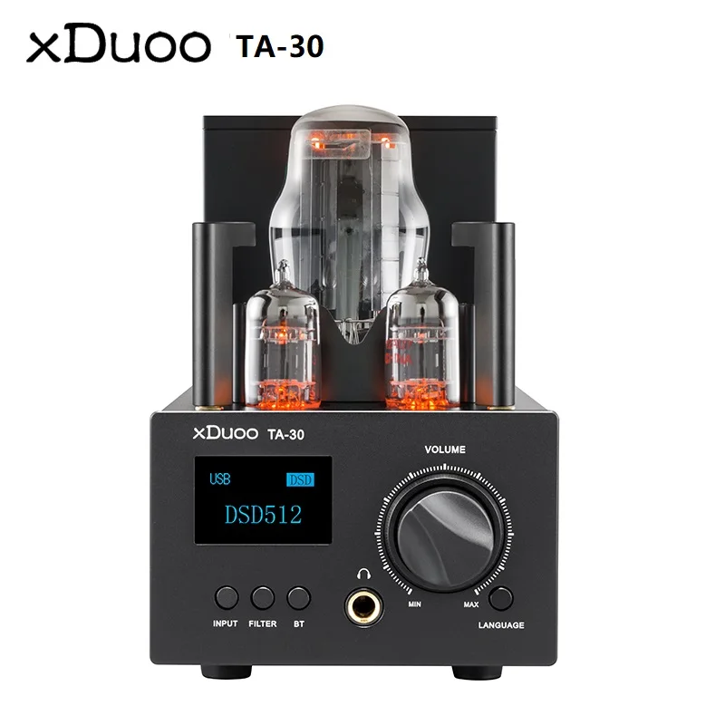 XDuoo TA-30 ES9038Q2M Bluetooth 5.0 High Performance Tube Rectification Headphone Amplifier DAC DSD512 PCM 32Bit/768kHz 3000mW