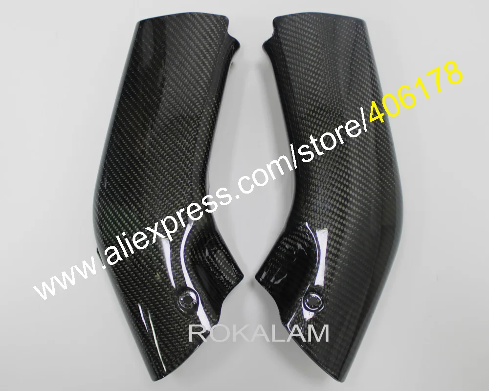 

Carbon Fiber Upper Front Air Intake Cooler Cover Fairing For Kawasaki ZX6R 2000 2001 2002 ZX-6R 636 Hood Side Panel Shell