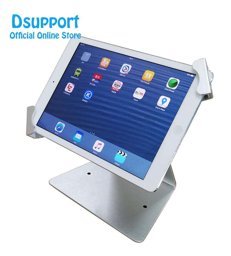 

Free Shipping Universal tablet PC Full Motion Tablet stand desktop stand mounted anti-theif Lock for mostTablet PC 7 to 13 inch