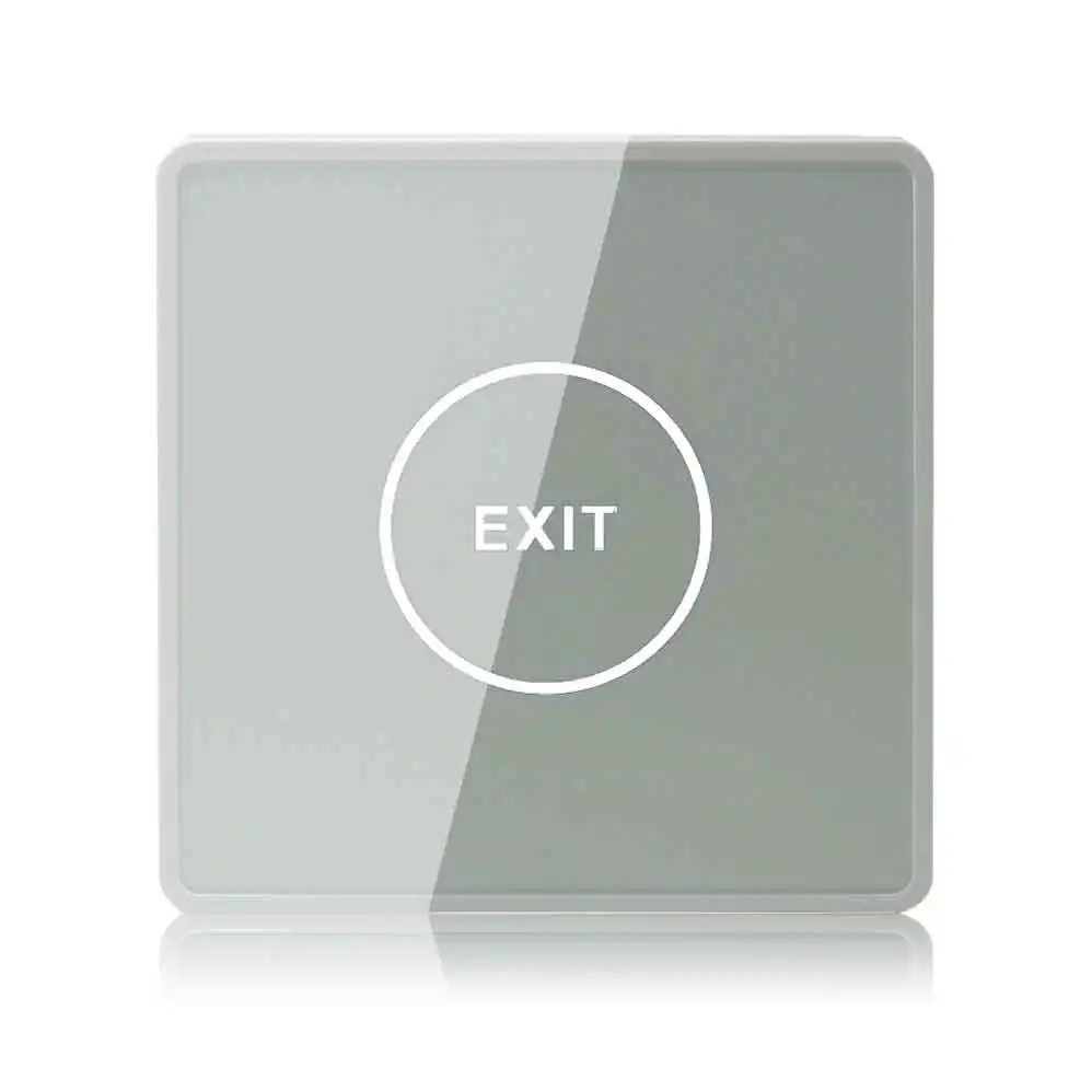 Imagem -05 - Interruptor Ultrathin Access Control Touch Botão de Saída Inteligente Não nc Saída com Luz Traseira Azul 86 mm x 86 mm x 11 mm