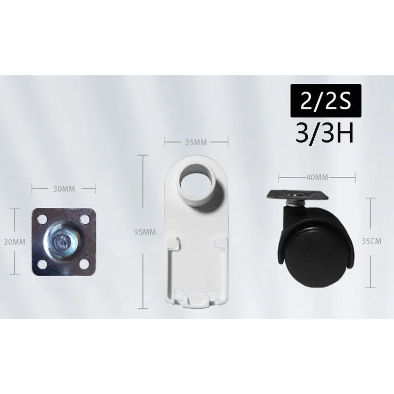 MATE-Rodas de Base de Roda Universal, Adequado para Purificador de Ar Xiaomi Mijia MI, 4 PRO, 3, 3H, 2S, 1 Geração, Max