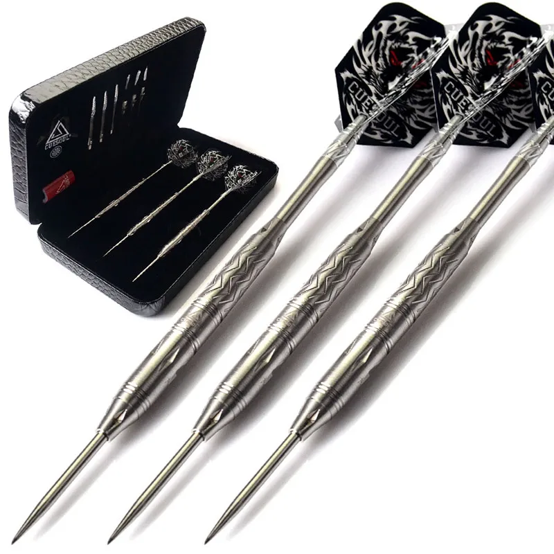 

CUESOUL Fighting-Soul 95% Tungsten Conversation Steel Tips Darts With Dart Sharpener,Dart Flight,Dart Shaft-22 Gram