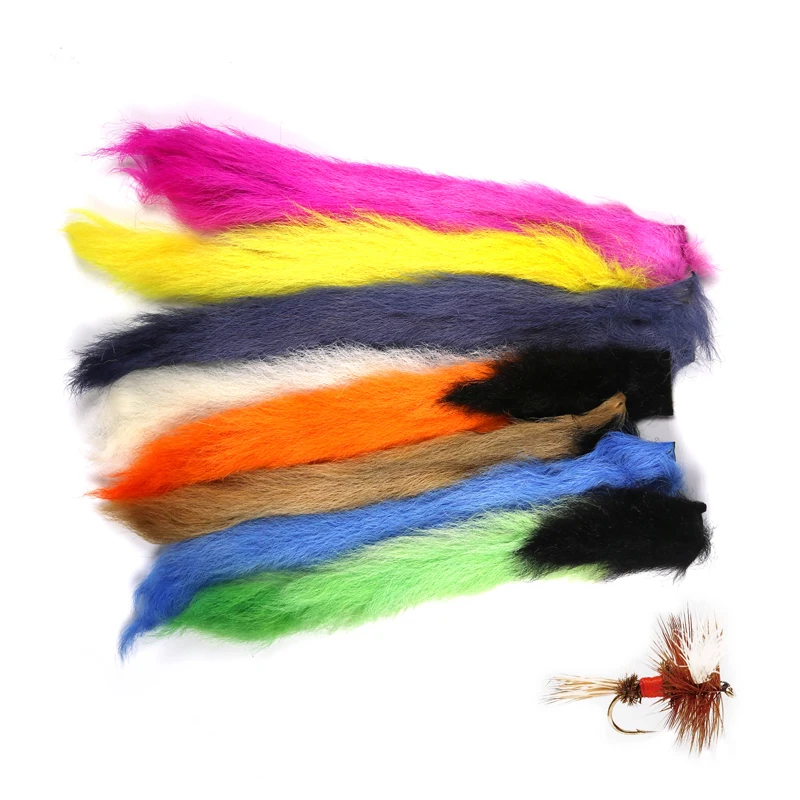 Vampfly 1PC Fly Tying Kip Tail Calf Tail Natural Royal Wulff Tying Parachute Material Streamer Salmon Trout Fly Tying Material