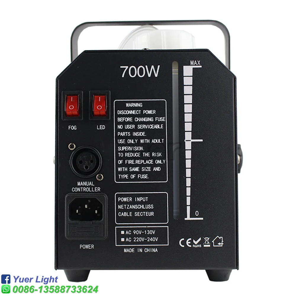 Hete Verkoop Draadloze Afstandsbediening 700W Rgb Magische Bal Rookmachine Mini Disco Podium Full Color Bar Party Bruiloft Mistmachine