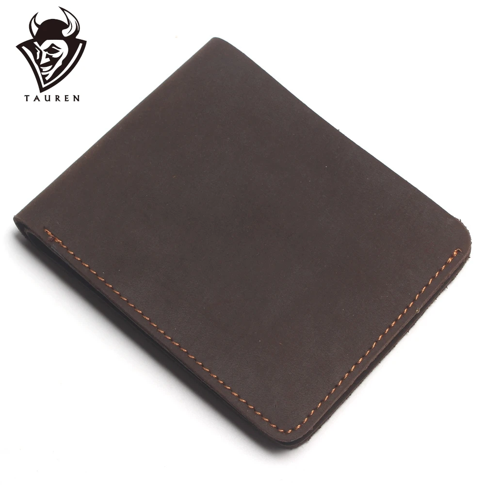 Top Genuine Leather Men's Wallet Retro Handmade For Men Durable Real Portfel Male Cartera Hombre Purse