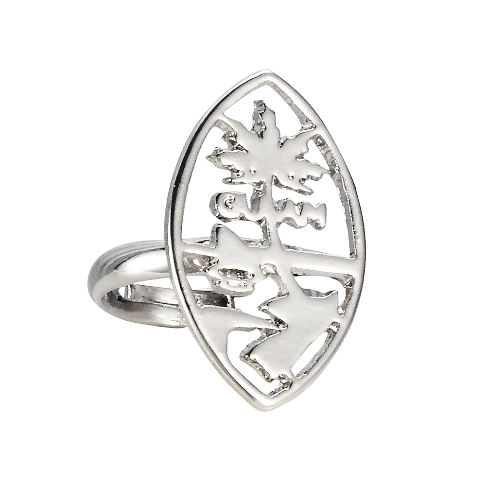 Ethlyn Guam Necklaces Earrings Rings Jewelry Sets for Women Men White Gold Color Micronesia Guam Ethnic Party Gift S183