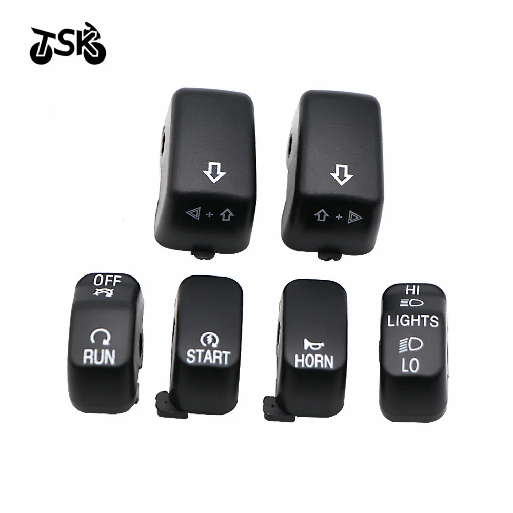 

For VRSC 1996 - 2013 Sportster Road King 1996 – 2010 Dyna Softail switch button buckle 6-piece