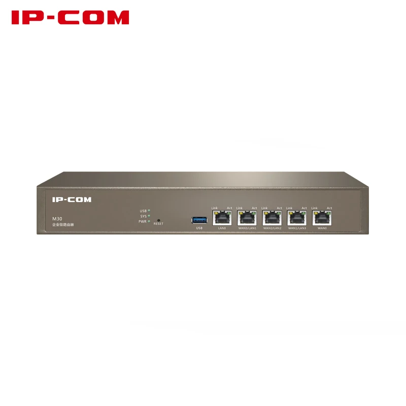 

IP-COM M30 Enterprise Router 5 Port s 10/100/1000M RJ45 Port Poytep 100-Person Enterprise Reapter Support port VPN, VLAN, QOS