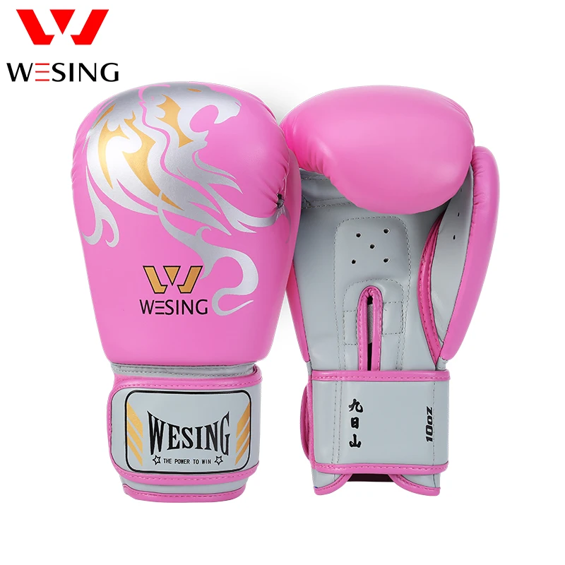 Wesing professional Boxing Gloves Punch Gloves mitts Sanda luva boxe Muay Thai Training Gloves 8 10 12 14oz