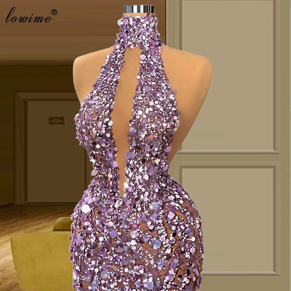 

Women Sexy Purple Celebrity Dresses Mermaid Floor Length Sparkly Red Carpet Runaway Dresses Evening Gowns Vestido De Fiesta