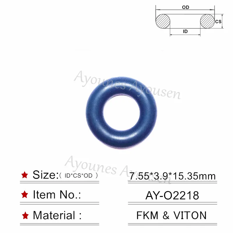 100pieces 15.35*7.55*3.9mm rubber o-ring for Chevrolet Cadillac 4.8L 5.3L 6.0L fuel injector oring rebuild kits