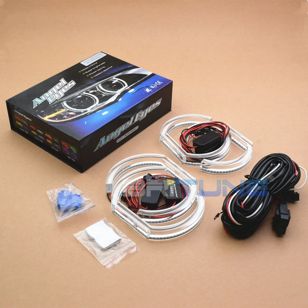Angel Eyes For BMW F01 F02 Accessories Tuning F03 F04 730d 740d 740i 750i 760i Xenon Headlight DTM Style Switchback Car Lights image 3