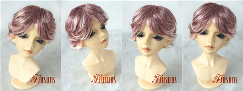 Doll Wigs JD075 1/3 8-9inch 21-23cm Boyish Cupid Curls Synthetic Mohair SD BJD Doll Wigs