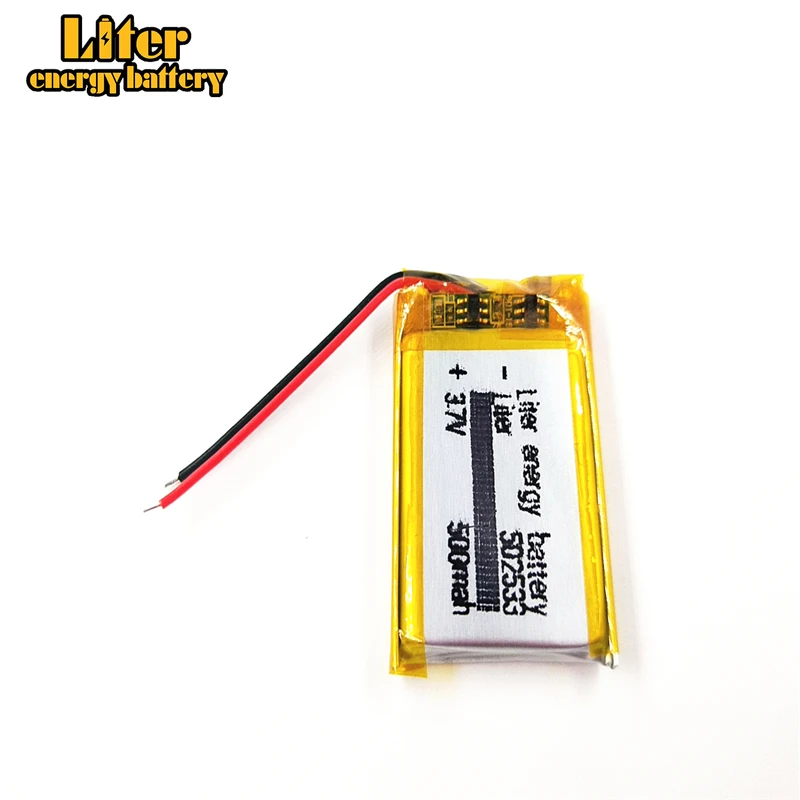 Litrowa bateria energetyczna 3.7V 500mAh 502533 wtyczka litowo-polimerowa bateria litowo-polimerowa do MP3 MP4 MP5 bateria litowo-polimerowa