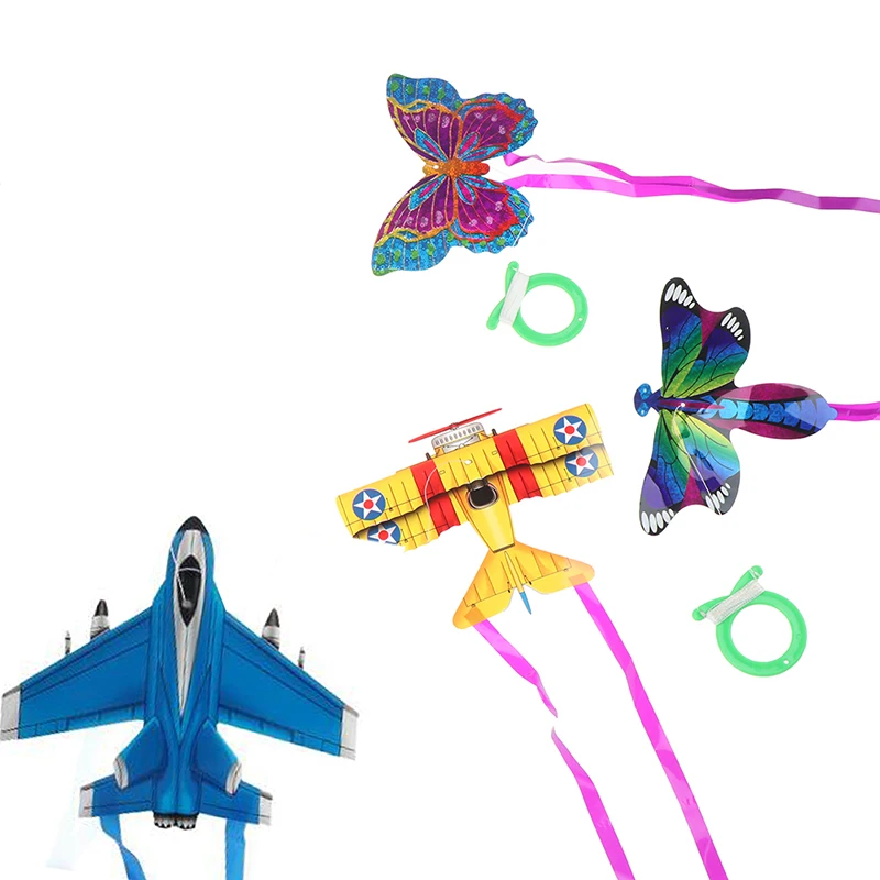 Hot Colorful Pocket Kite Outdoor Fun Sports Software Kite Flying Easy Flyer Kite Toy For Children Kids Novelty Interesting Toys