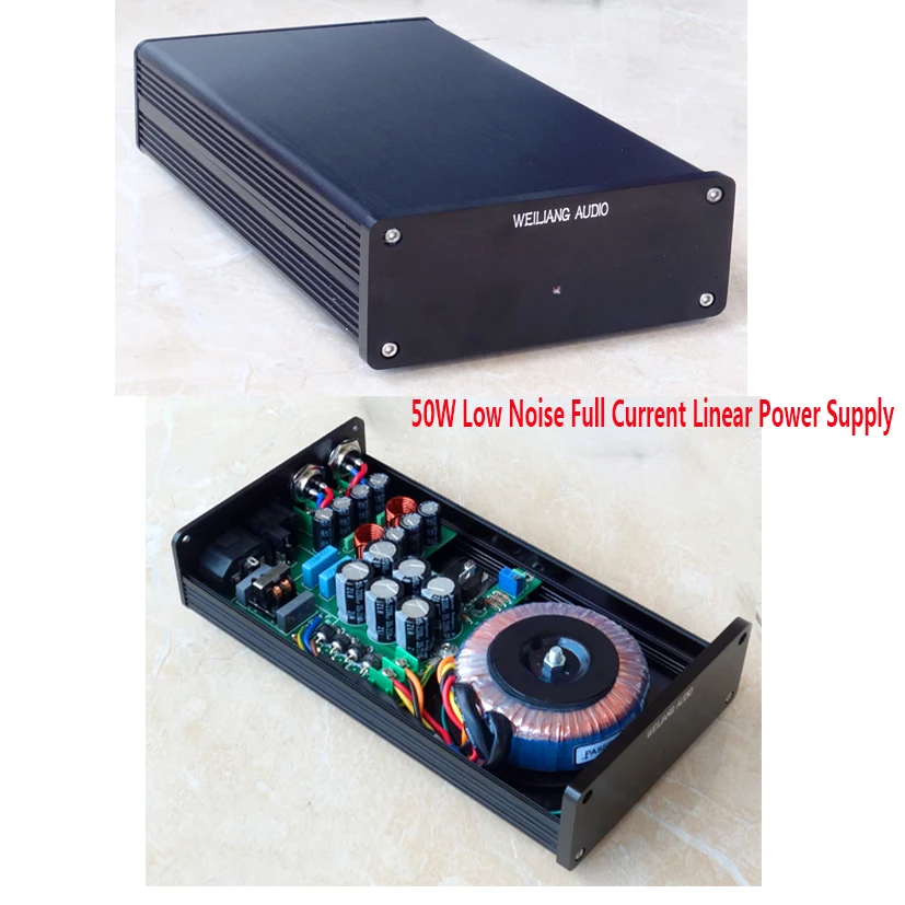 

50W DC Linear Regulated Power Supply 5V 9V 12V 16V 24V HiFi Audio DAC Decoder Hard Disk Box NAS Router MAC PCHiFi